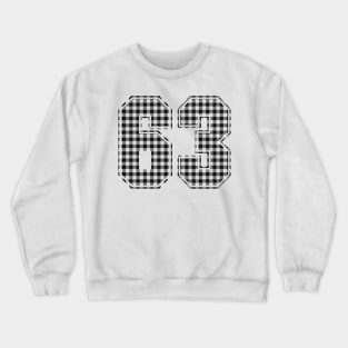 Plaid Number - 63 - Dark Crewneck Sweatshirt